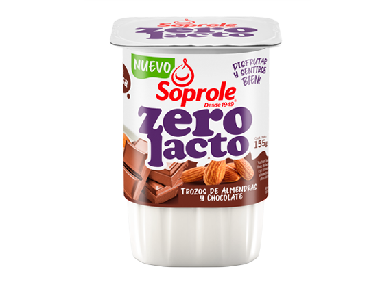 Yoghurt Zerolacto Trozos Chocolate y Almendras 155g