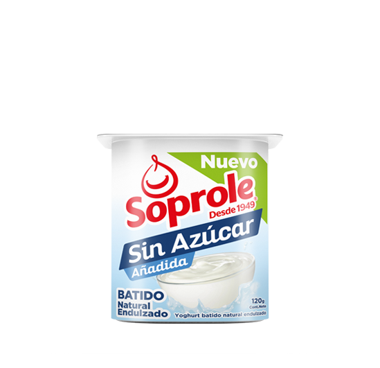 Yoghurt Sin Azúcar Batido Natural Endulzado 120g