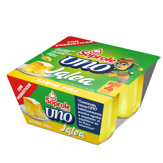 Pack 4 unidades Jalea UNO Piña