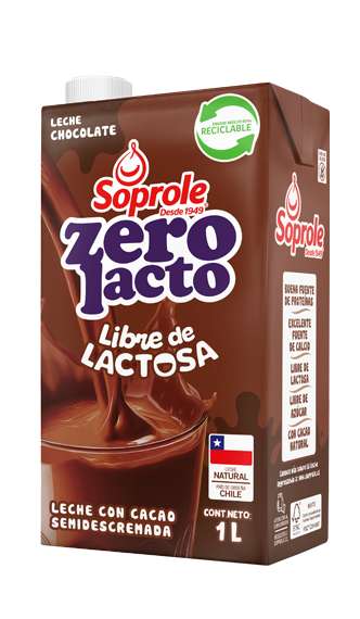 Leche Zerolacto semidescremada con cacao 1L