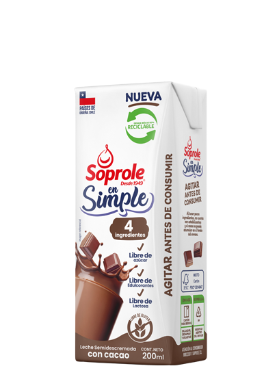 Leche chocolate En Simple 200ml