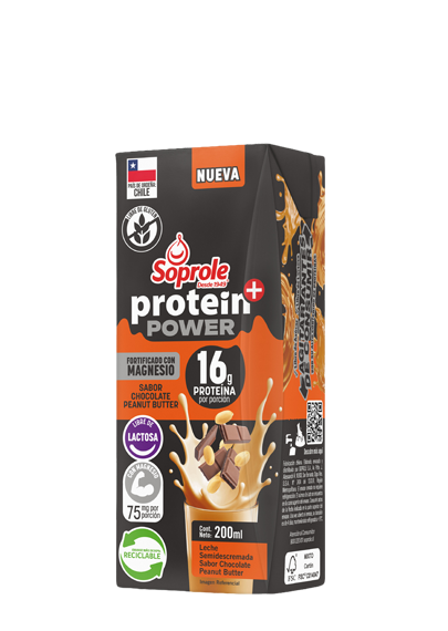 Leche Protein+ Power semidescremada Chocolate Peanut Butter 200ml
